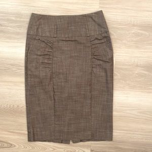 Light brown pencil skirt